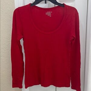 Classic Red Long Sleeve Top Old Navy